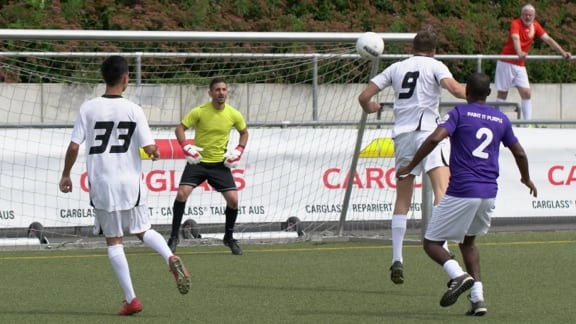 Fußballspieler in Aktion